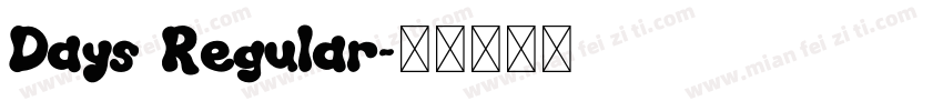 Days Regular字体转换